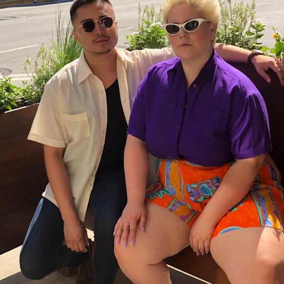 Vintage 1980's High-Waisted Elastic Waist Shorts - Picture 4 of 5